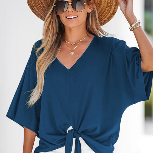 CUPSHE Room to Breathe Blue Top — Modern Body Dancewear Australia