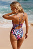 CUPSHE Multicolored Leopard Print O-Ring One Piece Swimsuit