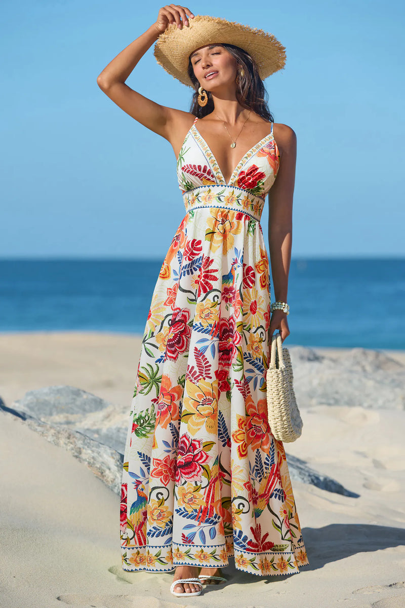 CUPSHE Vibrant Oasis Tropical Maxi Dress — Modern Body Dancewear Australia