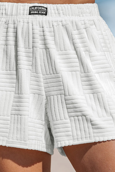 Cupshe Cali Coast White Shorts image 1