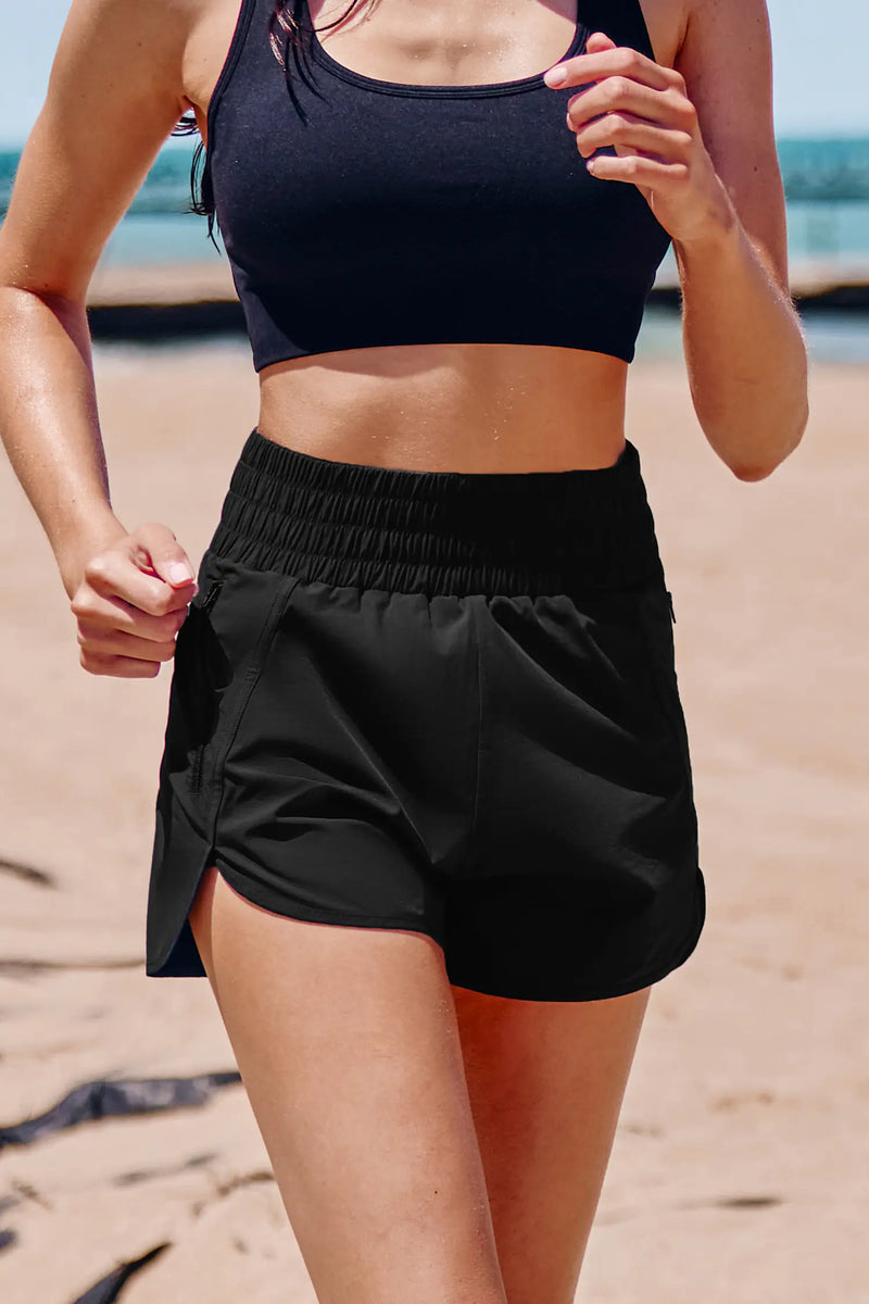 CUPSHE Black Running Shorts — Modern Body Dancewear Australia
