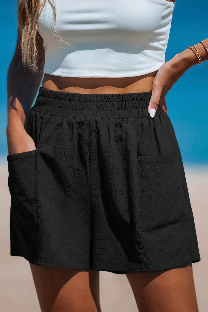 Cupshe Seaside Air Black Shorts — Modern Body Dancewear Australia