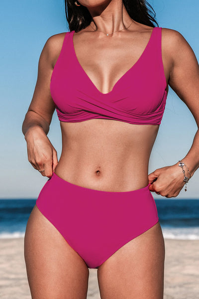 CUPSHE Ola de Verano DD+ Bikini Top & Standard Bottoms Set image 1