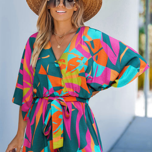 CUPSHE Cove Calling Tropical Romper — Modern Body Dancewear Australia