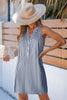 Cupshe Seaside Elegance Royal Striped Mini Dress