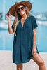 Cupshe Beachside Chill Blue Cover-Up Mini Dress