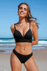 Cupshe Starry Seaside Black Bikini Set