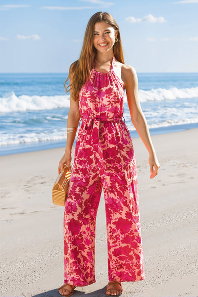 CUPSHE Ruby Garden Floral Jumpsuit image 1