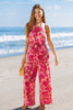 CUPSHE Ruby Garden Floral Jumpsuit