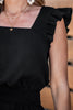 CUPSHE Midnight Charm Black Romper