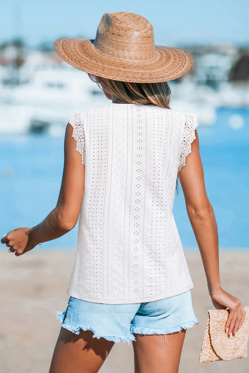 CUPSHE Soft Heat White Top alternate view