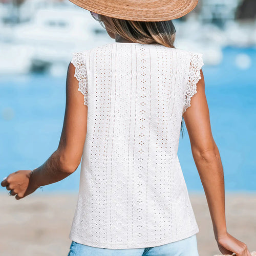 CUPSHE Soft Heat White Top alternate view