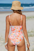 Cupshe Retro Floral V-Neck Tummy Control One Piece Swimsuit