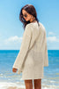 Cupshe Skip a Beat White Cover-Up Mini Dress