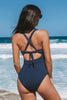 Cupshe Shadow Play Slim & Sculpt One-Piece Swimsuit