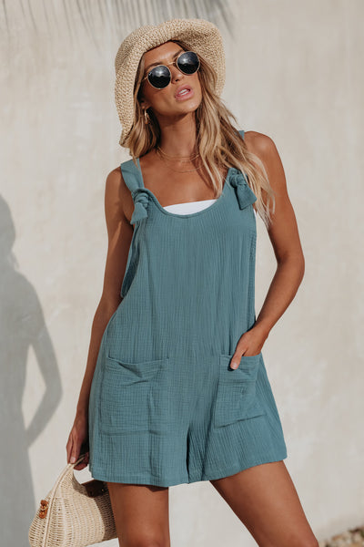 CUPSHE Patch Pocket Pinafore Romper image 2