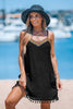 Cupshe Embroidered Tassel Hem Cover-Up Dress