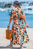 CUPSHE Coral Island Tropical Maxi Dress