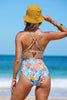 Cupshe Retro Floral Plunging Slim & Sculpt One-Piece Swimsuit