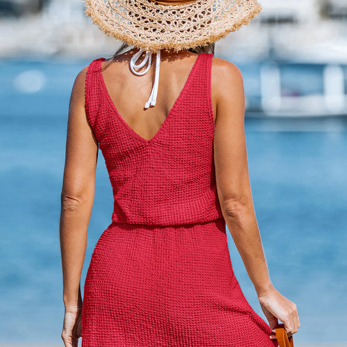 CUPSHE Cherry Skies Red Cover-Up Mini Dress alternate view