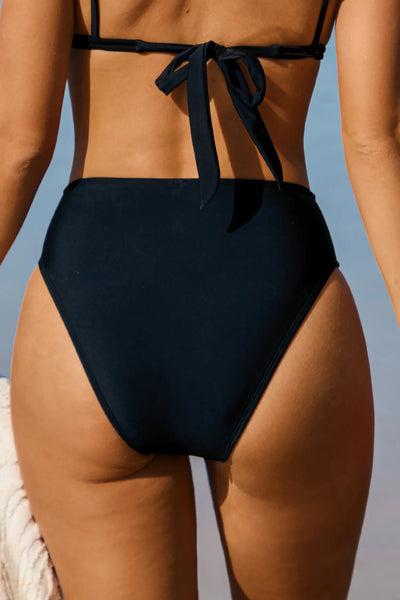 CUPSHE Sweet Trouble Chevron Bikini Set image 4