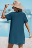 Cupshe Beachside Chill Blue Cover-Up Mini Dress