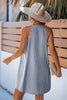 Cupshe Seaside Elegance Royal Striped Mini Dress
