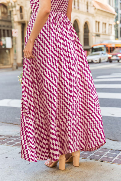 CUPSHE Run the Show Abstract Maxi Dress image 2