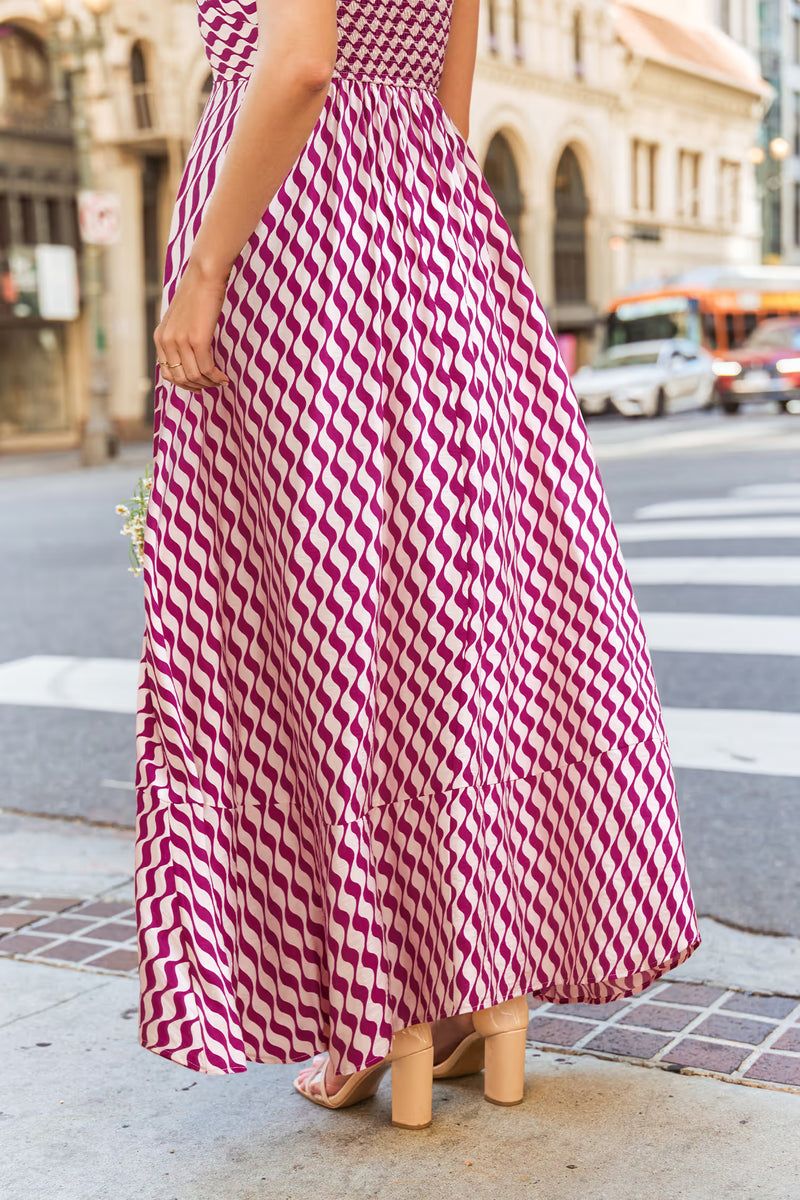 CUPSHE Run the Show Abstract Maxi Dress alternate view