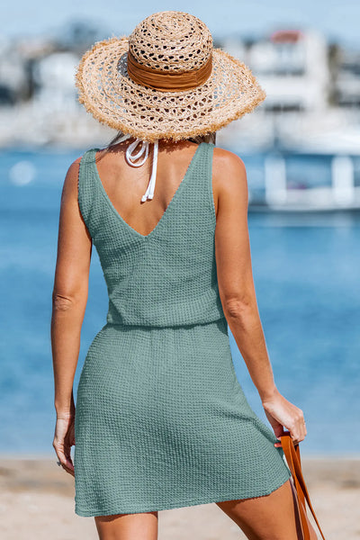 CUPSHE Summer Oasis Beige Cover-Up Dress image 6
