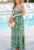Cupshe Green Palm Tree Straight Leg Jumpsuit