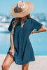 Cupshe Beachside Chill Blue Cover-Up Mini Dress