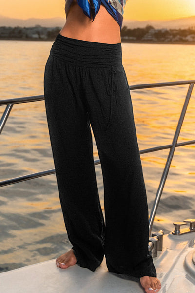 CUPSHE Bare Minimum Black Pants image 3