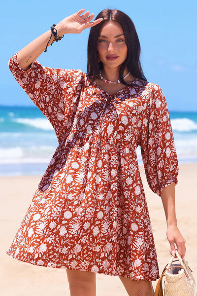 Cupshe Orange Blossom Floral Mini Dress image 4