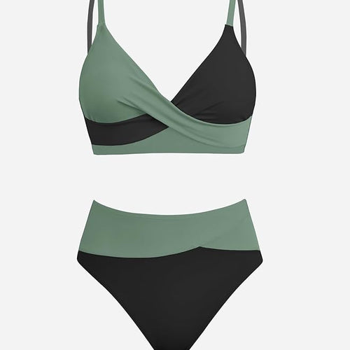 Cupshe Women's Twist Front High Waisted Bikini Set — Modern Body Dancewear Australia