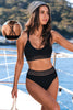 Cupshe Feeling Sunny Black Bikini Set