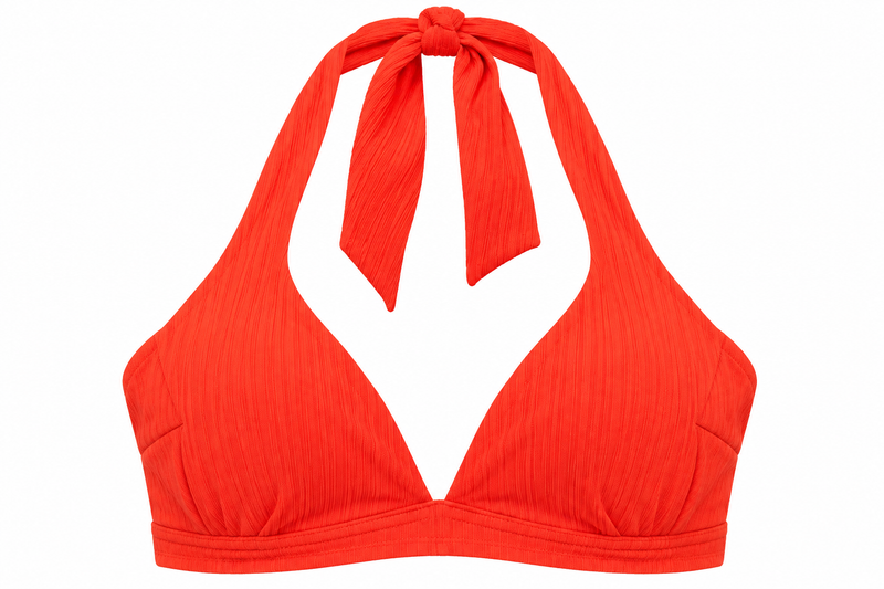 CUPSHE Orange Halter Neck Deep U Top — Modern Body Dancewear Australia
