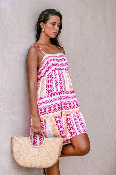 CUPSHE Geo Print Cami Mini Dress image 4