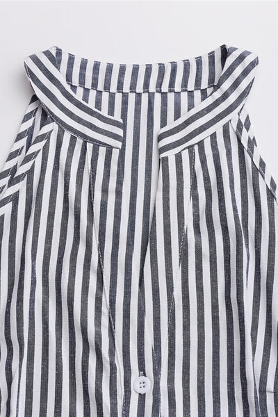 Cupshe Seaside Elegance Royal Striped Mini Dress image 6