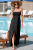 Cupshe Sunday Spritz Black Maxi Dress
