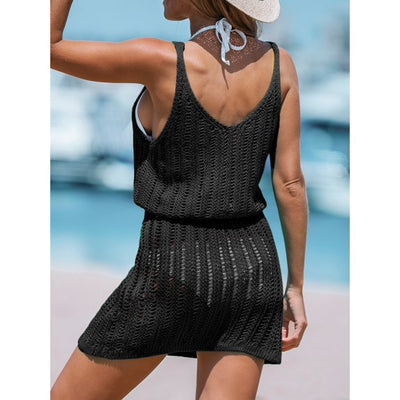 CUPSHE Crochet Mini Cover-Up Dress image 3