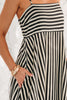 Cupshe Polished Retreat Striped Maxi Dress