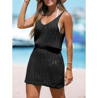 CUPSHE Crochet Mini Cover-Up Dress image 1