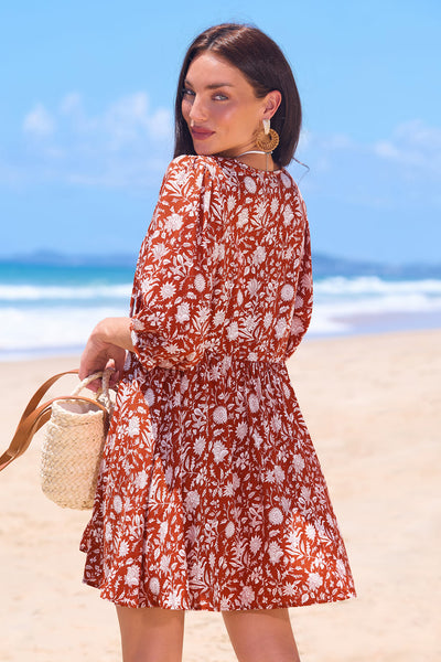 Cupshe Orange Blossom Floral Mini Dress image 3