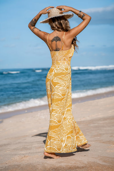 CUPSHE Tropical Sunshine Sleeveless Wide Leg Jumpsuit image 3