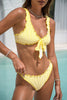 CUPSHE Sunny Picnic Striped Bikini Set