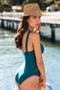 Cupshe Saltwater Rush Blue One-Piece Swimsuit
