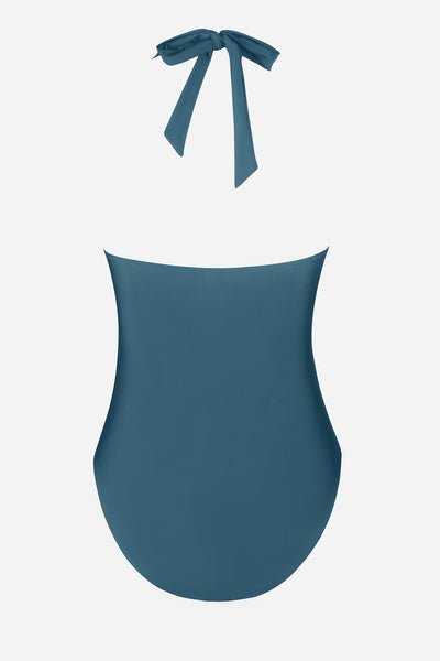 CUPSHE Ruched Twist-Front Halter One Piece Swimsuit image 5