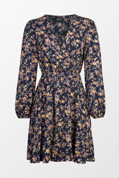 CUPSHE Long Sleeve Ditsy Floral Peasant Mini Dress image 2
