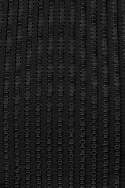Cupshe Black Ginger Ribbed & Ruched One-Piece image 4